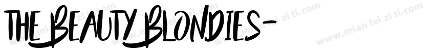 The Beauty Blondies字体转换